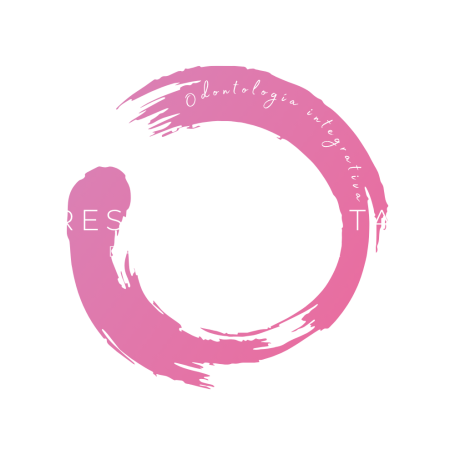 Logotipo de Presencia Dental: círculo rosa con “odontología integrativa” y texto Dra. Sonia Presencia.